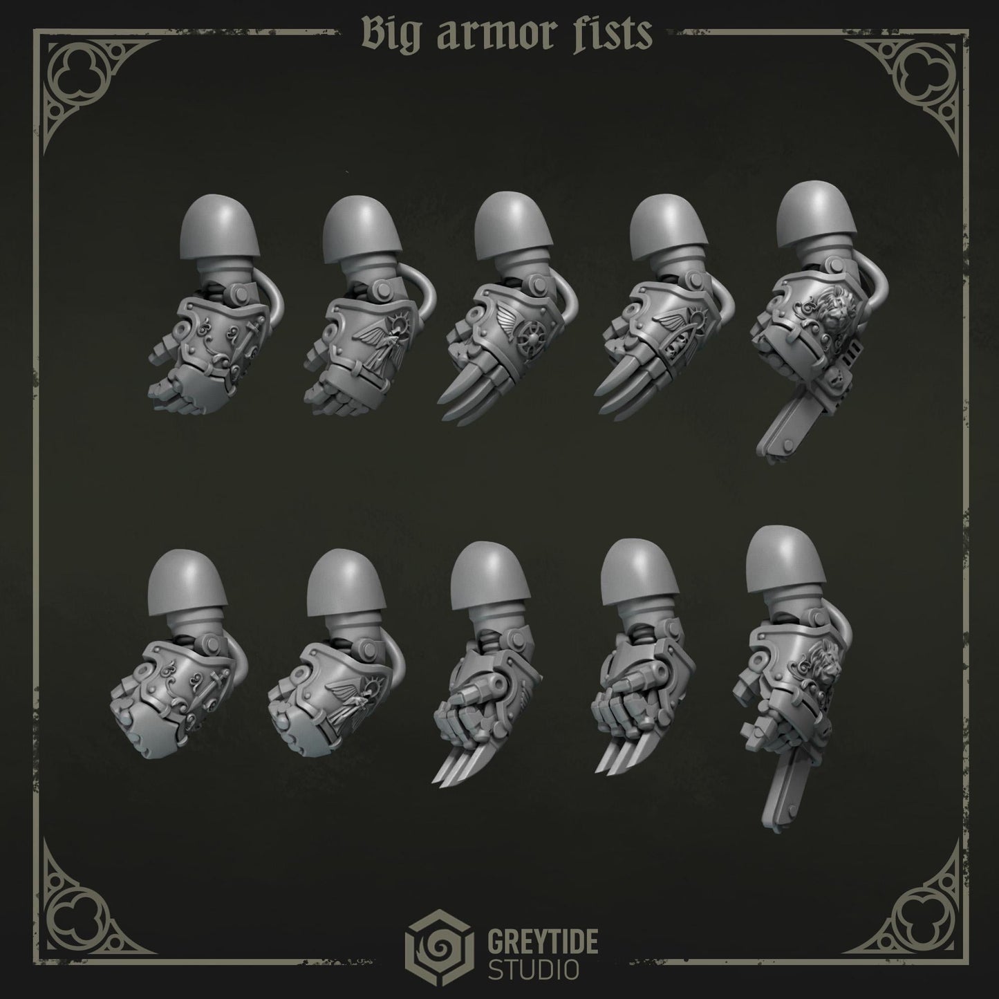 Grimdark Bit Set Eternal Pilgrims Big Armor Full Set –  Bit Pack Set 90 Parts Proxy Miniatures for Tabletop Wargaming