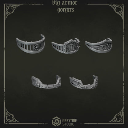 Grimdark Bit Set Eternal Pilgrims Big Armor Full Set –  Bit Pack Set 90 Parts Proxy Miniatures for Tabletop Wargaming