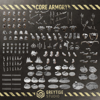 Grimdark Bit Set Core Trooper Full Set –  Bit Pack Set 108 Parts(NO TOPPERS!) Proxy Miniatures for Tabletop Wargaming