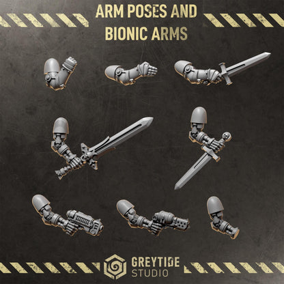 Grimdark Bit Set Core Trooper Full Set –  Bit Pack Set 108 Parts(NO TOPPERS!) Proxy Miniatures for Tabletop Wargaming