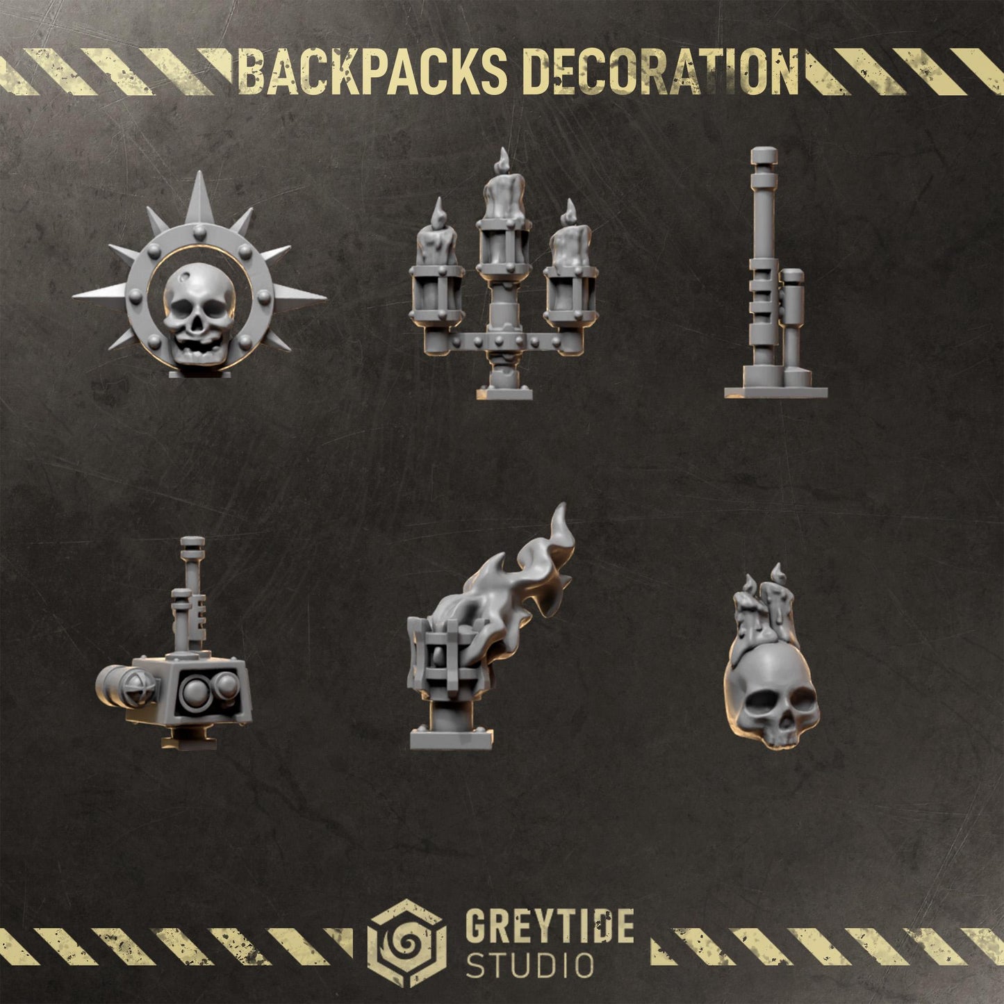 Grimdark Bit Set Core Trooper Full Set –  Bit Pack Set 108 Parts(NO TOPPERS!) Proxy Miniatures for Tabletop Wargaming