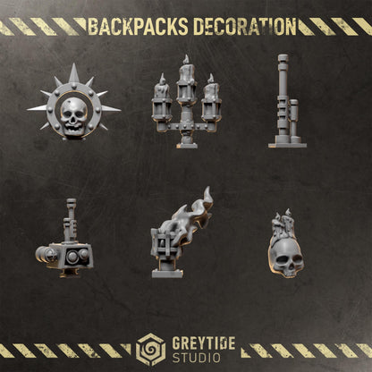 Grimdark Bit Set Core Trooper Full Set –  Bit Pack Set 108 Parts(NO TOPPERS!) Proxy Miniatures for Tabletop Wargaming
