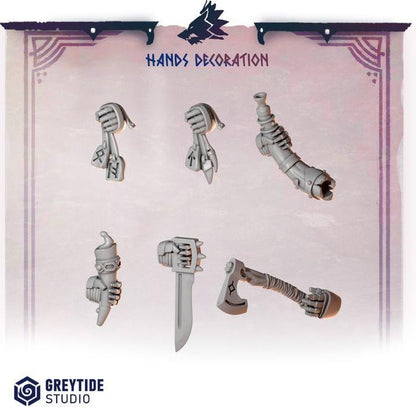 Grimdark Bit Set Primal Hounds Big Armor Full Set –  Bit Pack Set 110 Parts Proxy Miniatures for Tabletop Wargaming