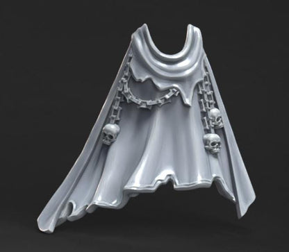Grimdark Mechanical Cloak Bit Set –  8 Parts Bit Pack Set Proxy Miniatures for Tabletop Wargaming