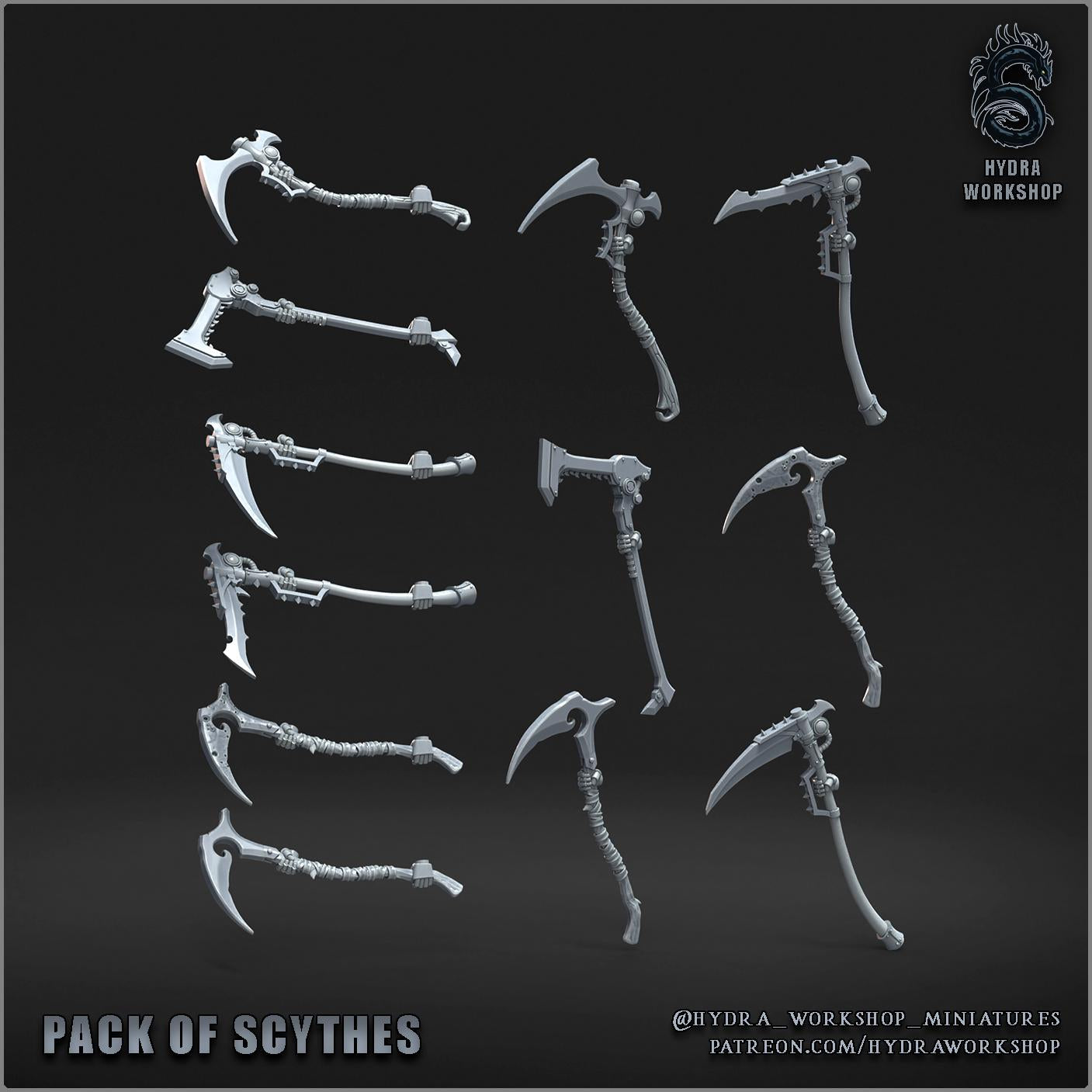 Grimdark Sci Fi Trench Warfare Bit Set Plaque Decay Death Sythes –  22 Parts Bit Pack Set Proxy Miniatures for Tabletop Wargaming