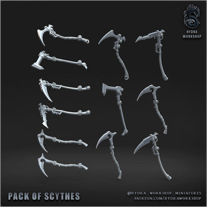 Grimdark Sci Fi Trench Warfare Bit Set Plaque Decay Death Sythes –  22 Parts Bit Pack Set Proxy Miniatures for Tabletop Wargaming