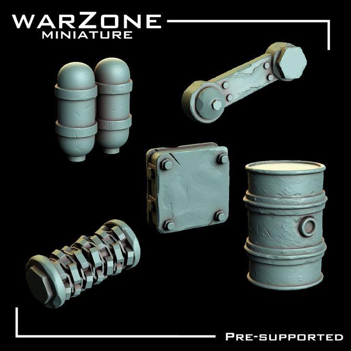 Grimdark Bit Set Orcs Kitbash –  Scraplands Kitbash Vol. 02 Set 20 Parts Proxy Miniatures for Tabletop Wargaming