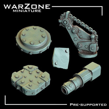 Grimdark Bit Set Orcs Kitbash –  Scraplands Kitbash Vol. 03 Set 20 Parts Proxy Miniatures for Tabletop Wargaming