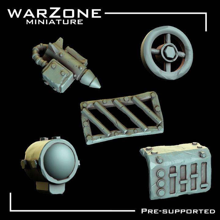 Grimdark Bit Set Orcs Kitbash –  Scraplands Kitbash Vol. 03 Set 20 Parts Proxy Miniatures for Tabletop Wargaming