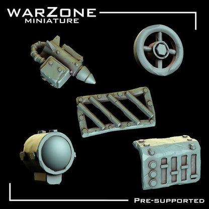 Grimdark Bit Set Orcs Kitbash –  Scraplands Kitbash Vol. 03 Set 20 Parts Proxy Miniatures for Tabletop Wargaming