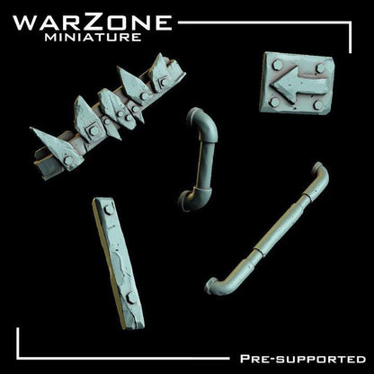 Grimdark Bit Set Orcs Kitbash –  Scraplands Kitbash Vol. 04 Set 20 Parts Proxy Miniatures for Tabletop Wargaming