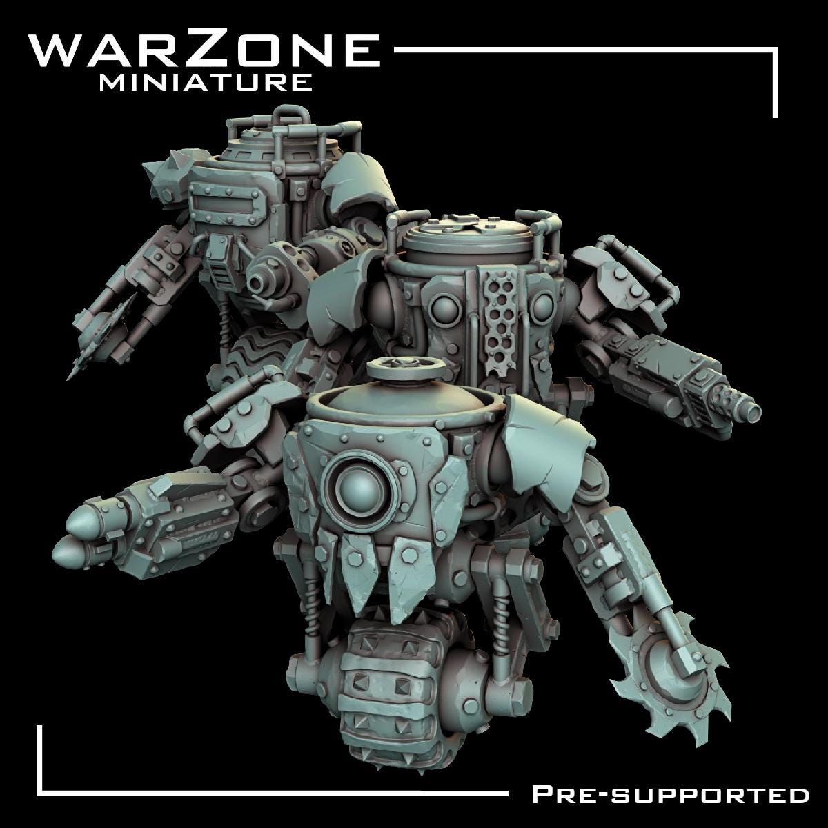 Grimdark Vehicle - Rustroller–  Scraplands Claptrap Proxy Miniatures for Tabletop Wargaming