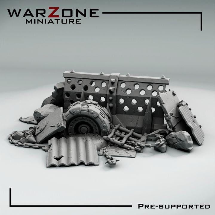 Grimdark Bit Set Orcs Kitbash Basing –  Kitbash Vol. 01 Set 18 Parts Proxy Miniatures for Tabletop Wargaming