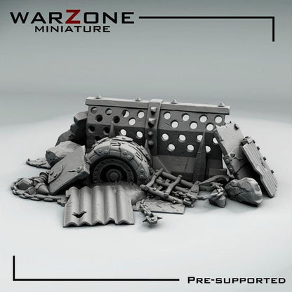 Grimdark Bit Set Orcs Kitbash Basing –  Kitbash Vol. 01 Set 18 Parts Proxy Miniatures for Tabletop Wargaming