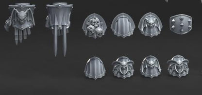 Grimdark Bit Set Terror Set –  Bit Pack Set 50 Parts Proxy Miniatures for Tabletop Wargaming