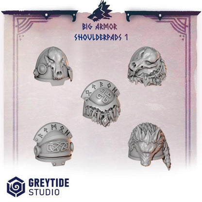 Grimdark Bit Set Primal Hounds Shoulder Set –  Bit Pack Set 40 Parts Proxy Miniatures for Tabletop Wargaming