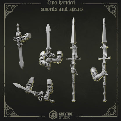 Grimdark Bit Set Eternal Pilgrims Trooper Full Set –  Bit Pack Set 140 Parts Proxy Miniatures for Tabletop Wargaming