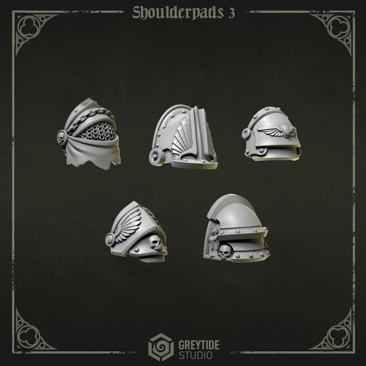 Grimdark Bit Set Eternal Pilgrims Trooper Full Set –  Bit Pack Set 140 Parts Proxy Miniatures for Tabletop Wargaming