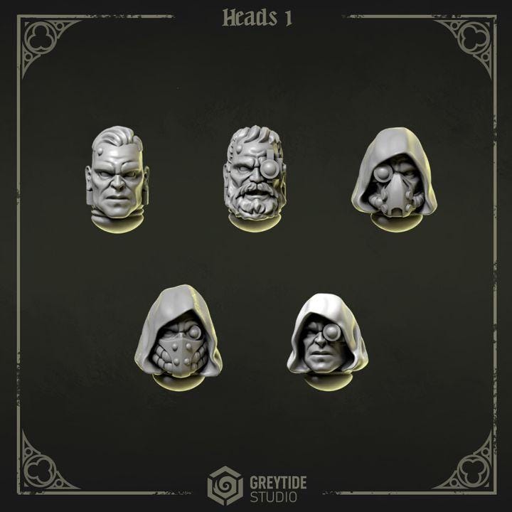 Grimdark Bit Set Eternal Pilgrims Trooper Full Set –  Bit Pack Set 140 Parts Proxy Miniatures for Tabletop Wargaming