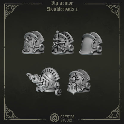 Grimdark Bit Set Eternal Pilgrims Big Armor Full Set –  Bit Pack Set 90 Parts Proxy Miniatures for Tabletop Wargaming