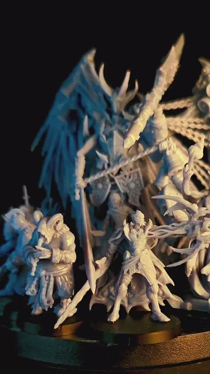 Grimdark Trench Proxy Miniatures – Serpent Cult Specialist Set – Tabletop Figures