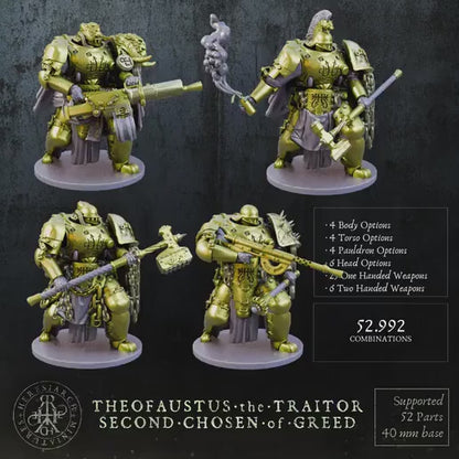 Grimdark Trench Proxy Miniatures – Anointed Warband Expansion Set Multiparts