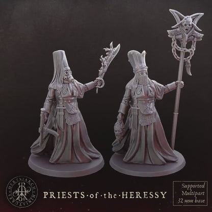 Trench Crusade - Heretic Priest Dark(Proxy)Heresy  - Heretic Legion(2pcs)